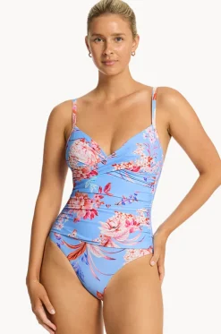 Indochine Cross Front Scoop Back One Piece