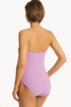 Interlace Seamless Bandeau One Piece