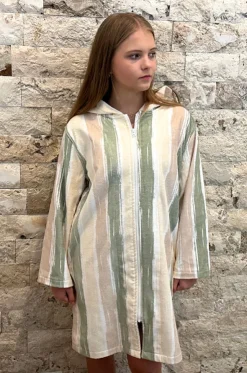 Island Sand Hooded Towelling Robe M/L