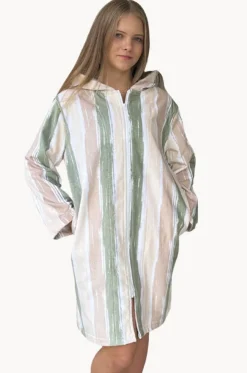 Island Sand Hooded Towelling Robe S/M