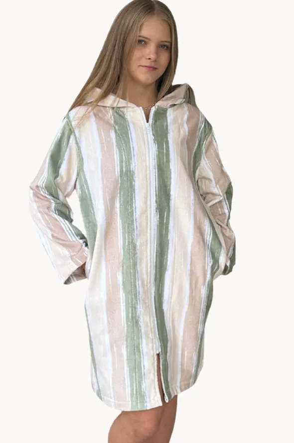 Island Sand Hooded Towelling Robe S/M