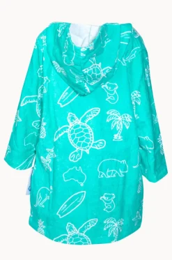 Kids Australia Hooded Towel Robe 5-7Y