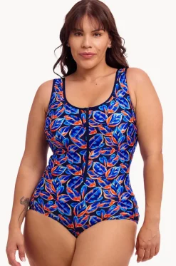 Leaf Blower DD/E Cup Zip Front One Piece