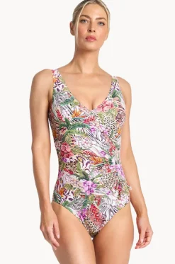 Lilymaze Gathered Surplice One Piece