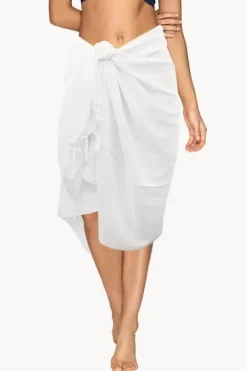 Long Plain Fringed Sarong