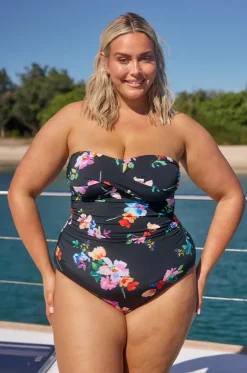 Malibu Twist Front Bandeau One Piece