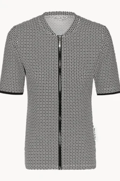 Mamiko Short Sleeve Zip Suntop