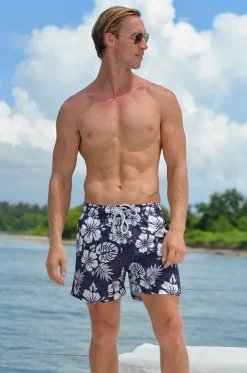 Mens Hibiscus Swim Short