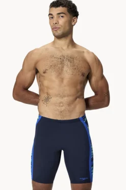 Mens Print Spliced Jammer
