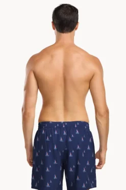 Mens Sail Boat Shorties Boardshort