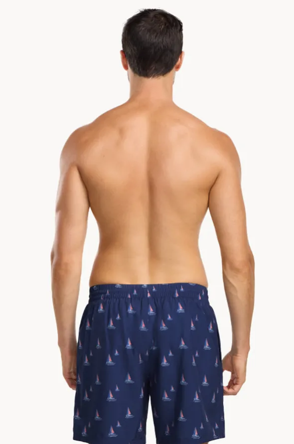 Mens Sail Boat Shorties Boardshort