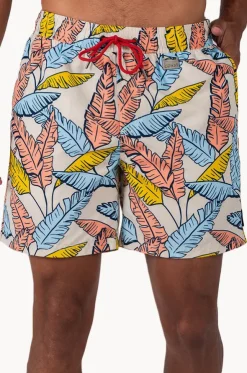 Mens Tropical Leaf Boardshort