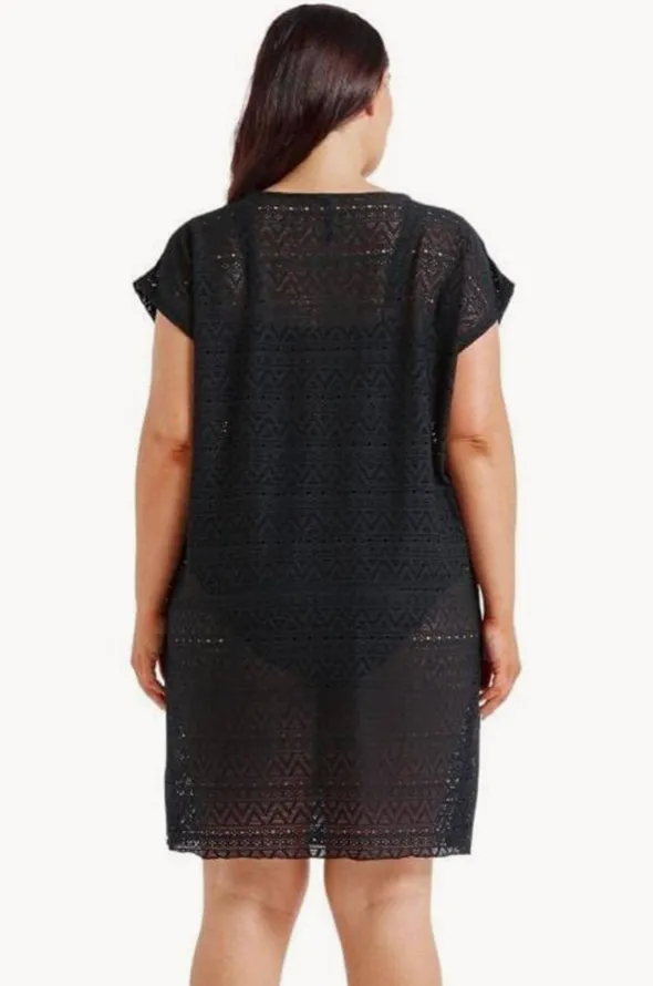 Mesh V Neck Kaftan