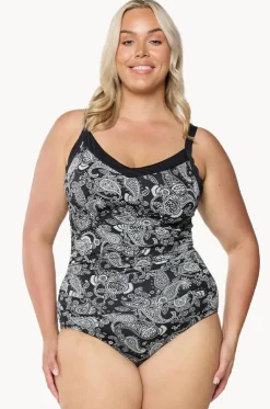 Mono Paisley DD/E Cup Underwire One Piece