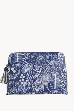 Navy Natives Large Vanity Bag