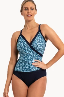 Ocean Diagonal Drape One Piece