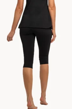 Plain Capri Swim Pant