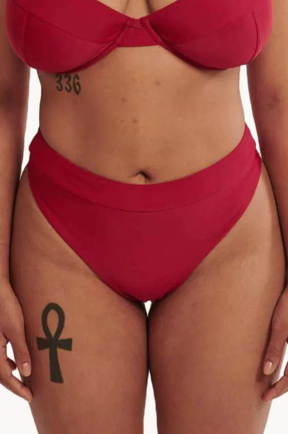 Plain High Leg Brief