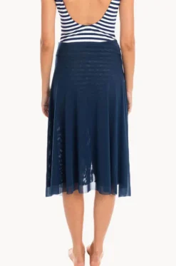 Plain Mesh Frill Skirt