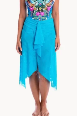 Plain Mesh Frill Skirt