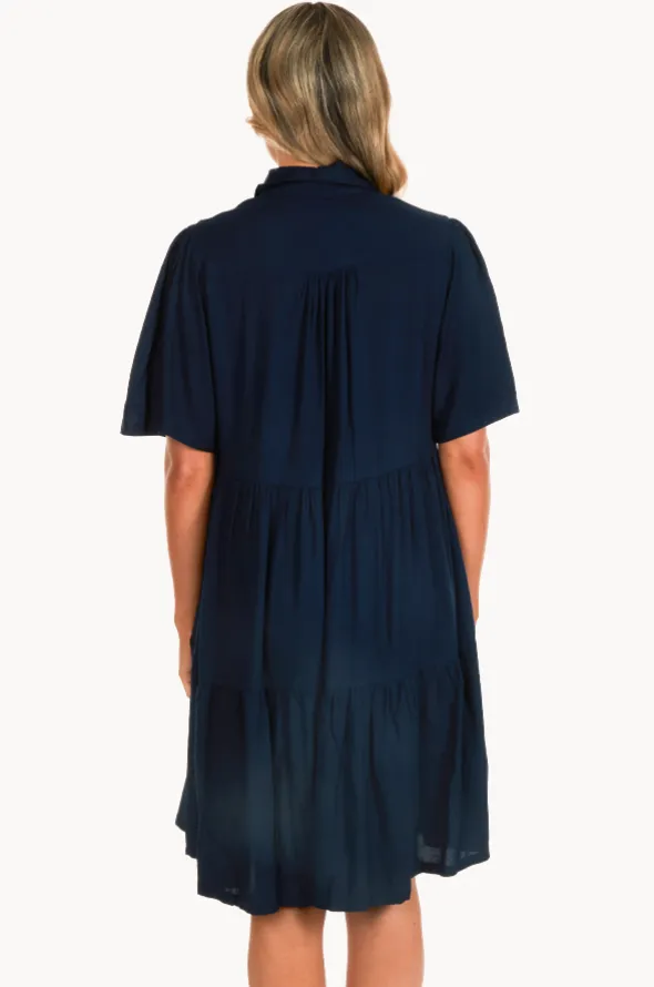 Plain Victoria Button Front Dress