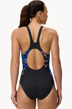 Printed Splice Muscleback One Piece