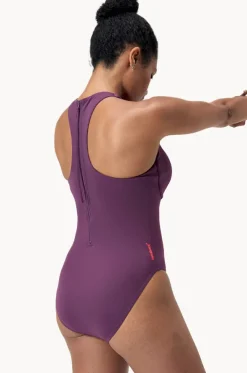 Racer Zip Back One Piece