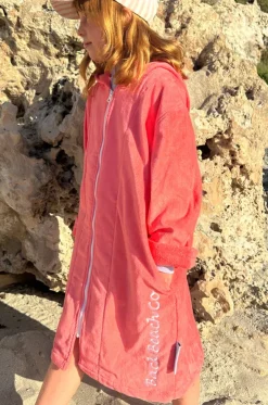 Salty Peach Hooded Towel Robe S/M