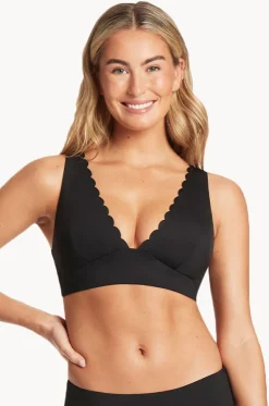 Scalloped Longline Tri