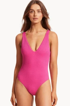 Sea Dive Deep V Neck One Piece