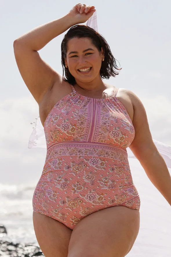 Seychelles Keyhole High Neck One Piece