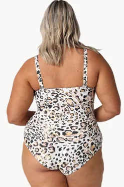 Snow Leopard Bandeau One Piece