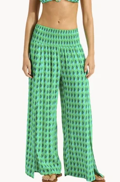 Sorrento Shirred Waist Wrap Pant