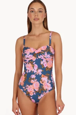 St Lucia Twist Bandeau One Piece