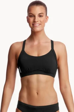 Still Black Hold Steady Crop Top
