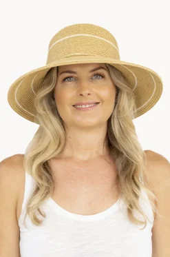 Stripe Down Brim Hat