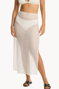 Surf Mesh Long Skirt