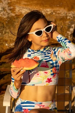 Teen Girls Camille Crop Suntop Set