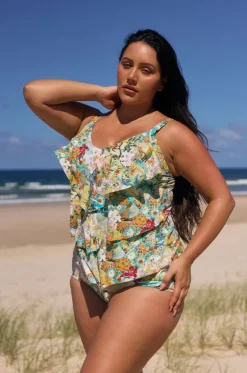 Tropicana Tiered Frill Tankini Separate