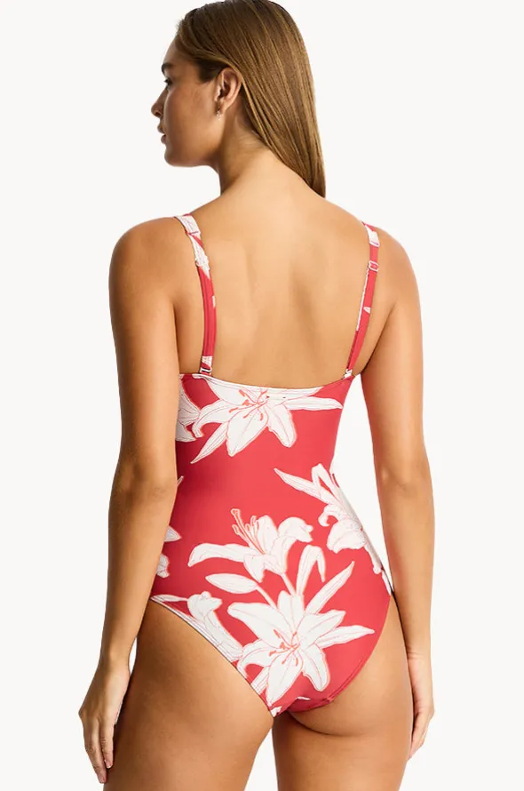 Veridian Cross Front One Piece