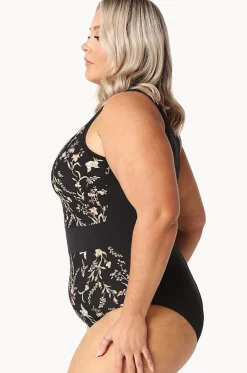 Wildflowers Zip High Neck One Piece
